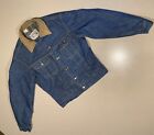 Vtg NOS 70s 80s Denim Jean Jacket Union Small Lee Storm Rider Wool Blanket Lined