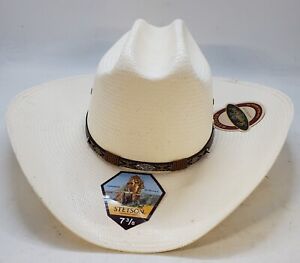 Stetson 10X Rodeo Straw Hat Size 7 3/8