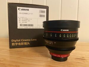 Canon CN-E 24mm T1.5 L F Cine Lens (EF Mount) GREAT CONDITION