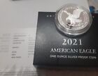 2021 S Proof $1 American Silver Eagle 21EMN  With  Box, OGP & COA