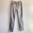 Paige Womens Verdugo Ultra Skinny Jeans Gray Stretch Mid Rise Ankle Crop Sz 28