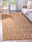 Wildlife Collection Animal Inspired with Giraffe Print Design Area Rug, 3 ft ...