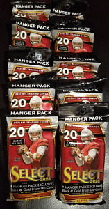 2021 PANINI SELECT NFL TRADING CARDS HANGER PACK 20 CARD PACKS LOT OF 10