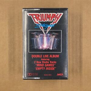 TRIUMPH Cassette Tape STAGES 1985 LIVE ALBUM Rock AOR Rare