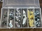 60 pcs moulding trim clips w/ nuts & nylon clips assortment fits dodge - 5/8 (For: 1966 Plymouth Satellite)