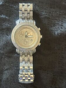 Men's Diamond Watch Joe Rodeo Fully Loaded Classic JCL77 3.75 Ct Illusion Dial
