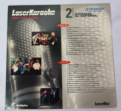 New ListingSpanish Karaoke Laserdisc Top Spanish Hits Vol. 2 Pioneer Laser Disc New Sealed