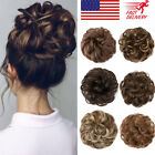 Natural Curly Messy Bun Hair Piece Updo Hair Extensions Real as Human US