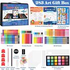 Art Supplies, 283 Pieces Art Kit, Arts and Crafts Gift Case For Kids- Blue
