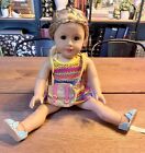 American Girl Doll Truly Me 2013 Blonde Brown Eyes Freckles Lea’s Meet Outfit