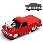 MAISTO MUSCLE MACHINES 1993 CHEVROLET 454 SS PICK UP TRUCK 1/64 RED 15572 RD