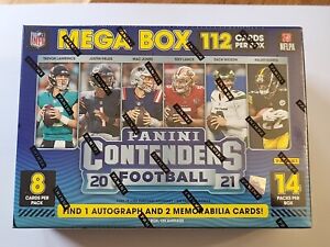 2021 Panini Contenders NFL Football Mega Box! Factory Sealed!