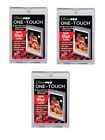 (3-Pack) Ultra Pro One Touch Magnetic Trading Card Holder Regular 55pt w/ UV