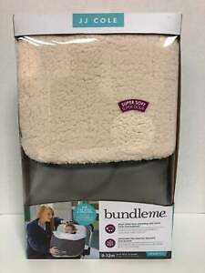 JJ Cole Bundleme Super Soft Plush Inner Faux For Car Seat & Strollers Warm Therm