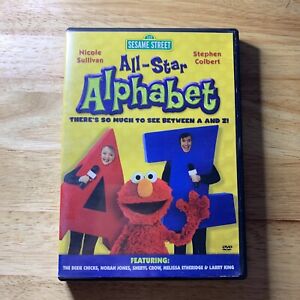 Sesame Street - All Star Alphabet (DVD, 2005) Used Stephen Colbert Larry King