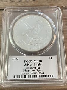 2022 $1 American Silver Eagle PCGS MS70 FS, Magnum Opus, 424