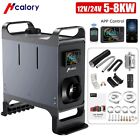 Hcalory 8KW 12V 24V Diesel Air Heater bluetooth All-in-one LCD Remote Control