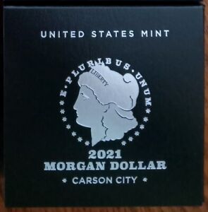 2021 CC Morgan Uncirculated Dollar OGP - box w/ COA only - NO COIN