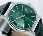 OMEGA GENEVE AUTOMATIC 1660163 CAL1012 GREEN DIAL MEN'S WATCH