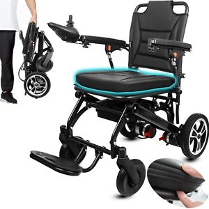 Lightweight Foldable Electric Wheelchair for Seniors - Economic - Support 300lbs
