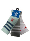 adidas Originals Trefoil Socks Mens Large Moisture Wicking 3 Pairs Crew Multi