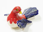 Folk Art Bird in Flight Hand Painted Ceramic Clay Pottery Mexico? Vntg Ornament
