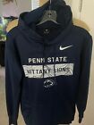 NIKE Dri-Fit  Men's PENN ST. Nittany Lions Long Sleeve Hoodie Size Small $75