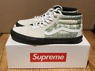 Size 13 VANS Skate Grosso Mid Supreme Dollar Bill - White Very Clean