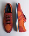 Zilli $1,750 NIB Orange Blue Red Suede Fashion Sneakers Shoes 6 US (5 UK)