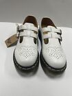 DR Martens Women’s 8065 Mary Jane White Shoes Sz 8