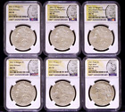 2021 Morgan And Peace Dollar 6pc Set NGC MS70 100th Anniversary Early Releases