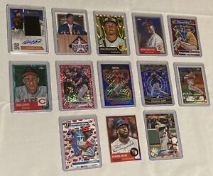 New ListingPanini Topps MLB Refractor Lot Of 13 Cards Rookies RC Aaron Judge Numbered Auto