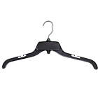 HangerCentral Recycled Black Heavy Duty Plastic Shirt Hangers 15 Inch Set of 10