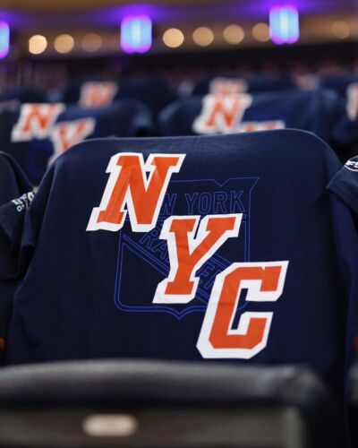 New Listing2024 NY Rangers NYC Shirt XL NHL Hockey Game 1 Round 2 + Rally Towel SGA