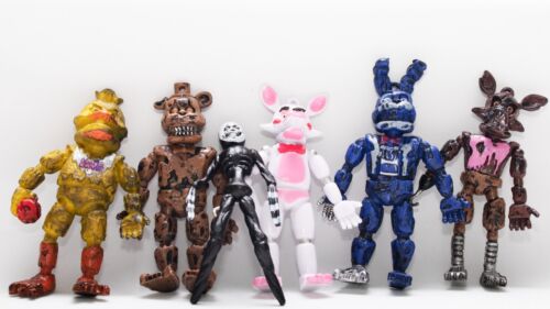 6pcs Five Nights at Freddy's FNAF Toys Action Figures Set for Children, 4 inch