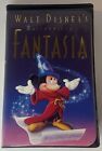 Walt Disney's Masterpiece Fantasia VHS Movie Black Clamshell Tan Lid