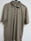 Greg Norman Play Dry Brown Short Sleeve Polo Shirt Size Medium