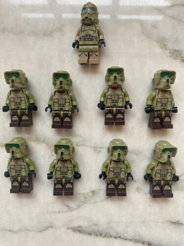 Lego Star Wars Kashyyyk troopers lot of 9, Perfect Condition, Rare, READ DESC