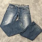 Guess Premium Mens Falcon Slim Bootcut Jeans distressed Y2K VTG Button fly