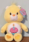 2002 Care Bears Collector's Edition Series 1 Yellow Birthday Bear 8”