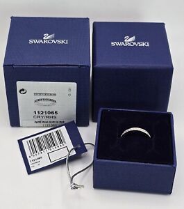 Swarovski Rare Collection White Rhodium Plated Ring, Band - 1121065 - Size 50