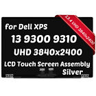 LCD Touch Screen Digitizer Assembly Silver 3840x2400 for Dell XPS 13 9300 9310