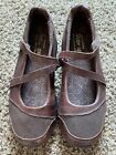 Skechers Shape-Ups Women's Leather brown Mary Jane Walking Toning Shoes 9 A1