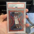2020-21 Panini Prizm Tyrese Maxey #256 RC Rookie Red Ruby Wave PSA 9 76ers