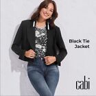 NWT Cabi Black Tie Jacket Size 8 Fall 2022 Style #6033 Black