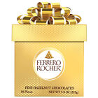 Ferrero Rocher Fine Hazelnut Chocolates In Gold Gift Box 7.9 oz - 18 Pieces