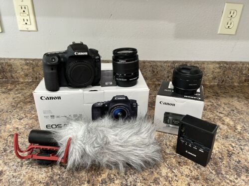 New ListingCanon EOS 90D Camera - Black (Kit with 18-135mm & 10-22mm Lens) With Box,