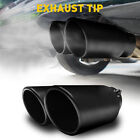 Car Rear Dual Exhaust Pipe Tail Muffler Tip Auto Accessories Replace Kit Black (For: Porsche Panamera)