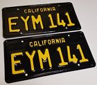 1963 Vintage ORIGINALS California License Plates 1969 1964 1965 1967 1968 1966