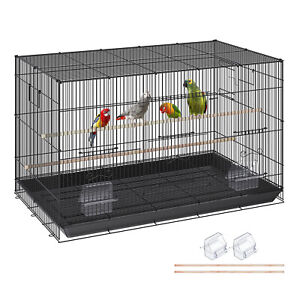 VEVOR 30 inch Bird Cage Metal Large Parakeet Cages for Cockatiels Small Parrot